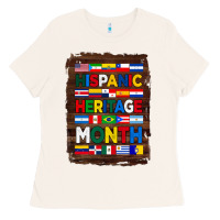 Bone hispanic haritage month flags with background Ladies Tee - BundleAndBundleShop
