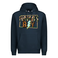Navy Mama's boy Mother's Day Premium Hoodie - CowGirlArtShop