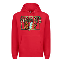 Red Mama's boy Mother's Day Premium Hoodie - CowGirlArtShop