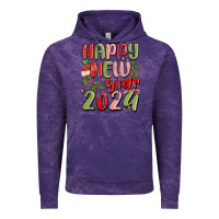 Cloud Purple happy new year 2024 Vintage Hoodie - MaliasSmallBusiness