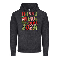 Vintage Black happy new year 2024 Vintage Hoodie - MaliasSmallBusiness