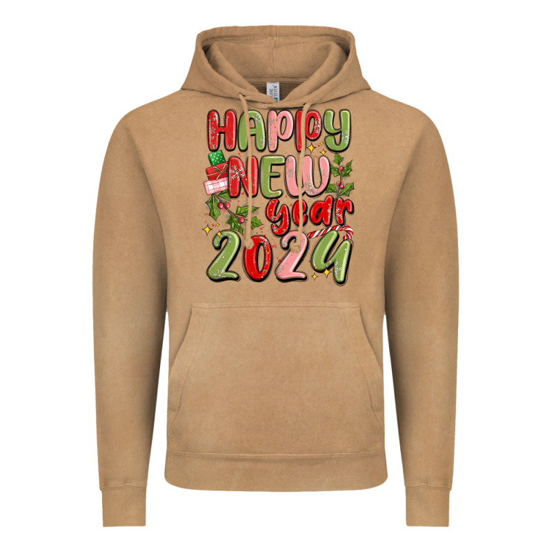 Happy New Year 2024 Vintage Hoodie by MaliasSmallBusiness | Teevron