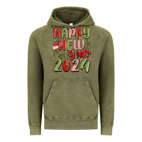 Vintage Olive happy new year 2024 Vintage Hoodie - MaliasSmallBusiness