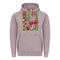 Vintage Zinc happy new year 2024 Vintage Hoodie - MaliasSmallBusiness