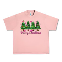 Salmon Merry Christmas Nurse trees Urban Heavy Tee - MaliasSmallBusiness