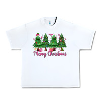 White Merry Christmas Nurse trees Urban Heavy Tee - MaliasSmallBusiness