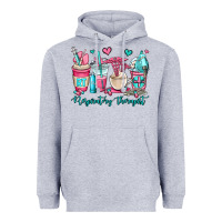 Heather Grey rt respiratory therapist coffee cups Heavyweight Hoodie - OliviaCreatesArt
