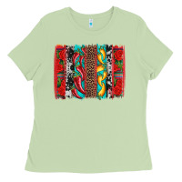 Matcha cinco de mayo vibes brushstrokes Ladies Tee - Artiststas
