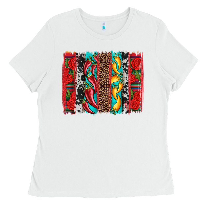 Cinco De Mayo Vibes Brushstrokes Ladies Tee by Artiststas | Teevron