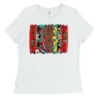 White cinco de mayo vibes brushstrokes Ladies Tee - Artiststas