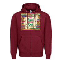 Burgundy same bitch different day Zipper Hoodie - TumblerDesignByShophia
