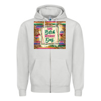 Dove Grey same bitch different day Zipper Hoodie - TumblerDesignByShophia