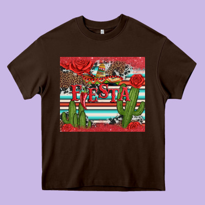 Fiesta With Pepper Heavy Core Tee Designed By Artiststas