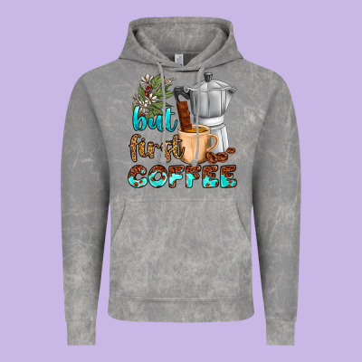 Coffee Cups But First Coffee Vintage Hoodie Designed By Nancycooperartshop