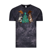 Cloud Black cowhide with gemstones trees Vintage Tee - MaliasSmallBusiness