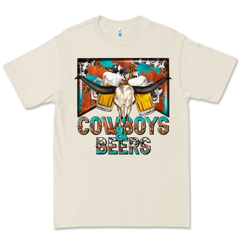 Cowboys And Beers Premium Tee by NancyCooperArtShop | Teevron