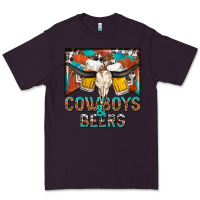 Plum cowboys and beers Premium Tee - NancyCooperArtShop
