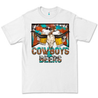 White cowboys and beers Premium Tee - NancyCooperArtShop