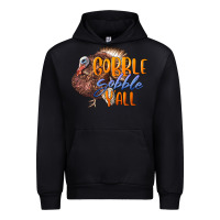 Black Fall Gobble Gobble Y'all Urban Hoodie - LillyAllenDesigns
