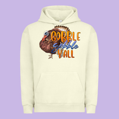 Fall Gobble Gobble Y'all Urban Hoodie Designed By Lillyallendesigns