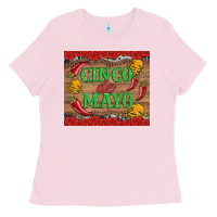 Bubblegum Pink cinco de mayo Ladies Tee - Artiststas