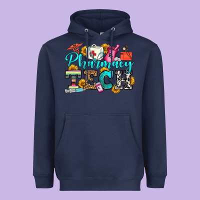 Pharmacy Tech Heavyweight Hoodie Designed By Oliviacreatesart