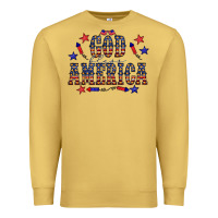 Antique Gold 4 july god bless america western Premium Sweatshirt - CowCowDesign