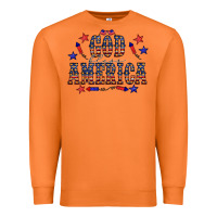 Carrot 4 july god bless america western Premium Sweatshirt - CowCowDesign