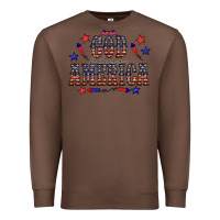 Chestnut 4 july god bless america western Premium Sweatshirt - CowCowDesign