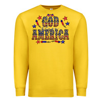 Lemon 4 july god bless america western Premium Sweatshirt - CowCowDesign