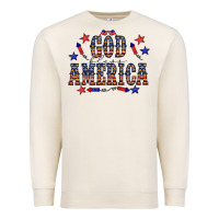 Sandshell 4 july god bless america western Premium Sweatshirt - CowCowDesign