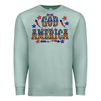 Seafoam 4 july god bless america western Premium Sweatshirt - CowCowDesign
