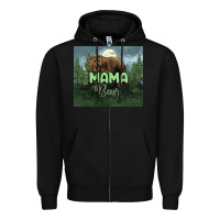 Black Mama bear tumbler Zipper Hoodie - HowdyJamesFarm
