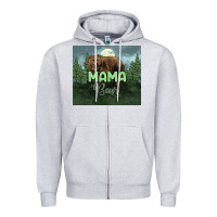 Heather Grey Mama bear tumbler Zipper Hoodie - HowdyJamesFarm
