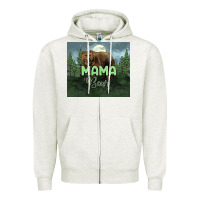 Oatmeal Heather Mama bear tumbler Zipper Hoodie - HowdyJamesFarm
