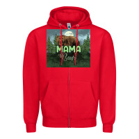 Red Mama bear tumbler Zipper Hoodie - HowdyJamesFarm