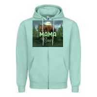 Seafoam Mama bear tumbler Zipper Hoodie - HowdyJamesFarm