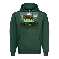 Sports Green Mama bear tumbler Zipper Hoodie - HowdyJamesFarm