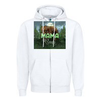 White Mama bear tumbler Zipper Hoodie - HowdyJamesFarm