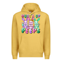 Antique Gold What's up peeps Easter bunnies Easter Day Premium Hoodie - CowGirlArtShop