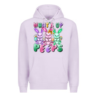 Lilac What's up peeps Easter bunnies Easter Day Premium Hoodie - CowGirlArtShop