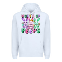 What's Up Peeps Easter Bunnies Easter Day Premium Hoodie | Teevron