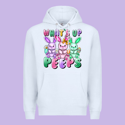 What's Up Peeps Easter Bunnies Easter Day Premium Hoodie Designed By Cowgirlartshop
