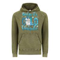 Vintage Olive baby its cold outside Vintage Hoodie - NancyCooperArtShop