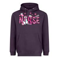 Plum nurse pink christmas Heavyweight Hoodie - OliviaCreatesArt