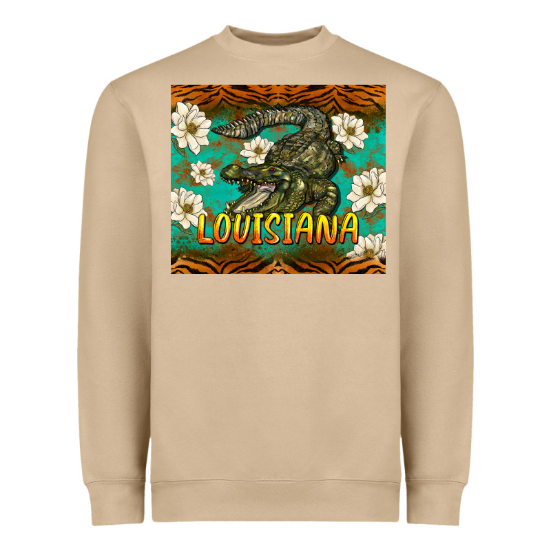 Louisiana Alligator Tumbler Heavyweight Sweatshirt by BarkalooDesign | Teevron