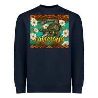 Navy louisiana alligator tumbler Heavyweight Sweatshirt - BarkalooDesign