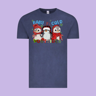 Baby ıt's Cold Outside Vintage Tee Designed By Maliassmallbusiness