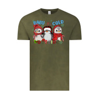 Vintage Olive baby ıt's cold outside Vintage Tee - MaliasSmallBusiness
