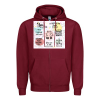 Burgundy it's ok to be not ok Zipper Hoodie - TumblerDesignByShophia
